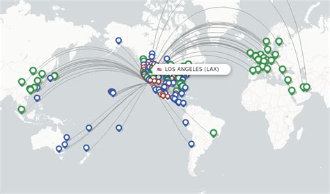 lax non stop international flights.